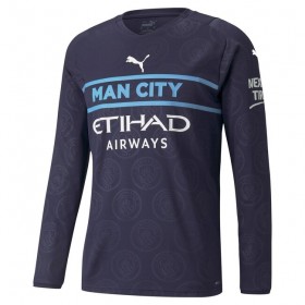 Camisolas de futebol Manchester City Equipamento 3ª 2021/22 Manga Comprida